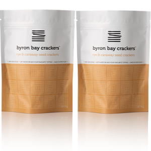 Byron Bay Crackers Rye Caraway 2 Pack
